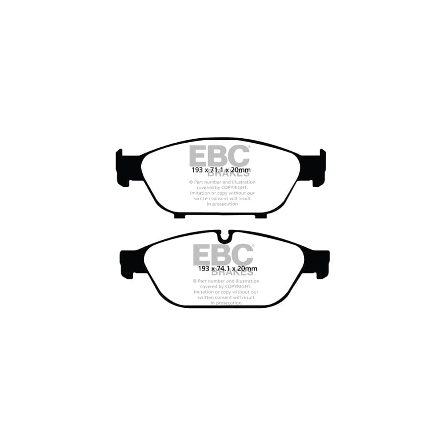 EBC PD12KF348 Audi C7 D4 Redstuff Front Brake Pad & GD Disc Kit - TRW Caliper (Inc. A6, A7, A8) 2 | Duco Car Parts UK Car Parts
