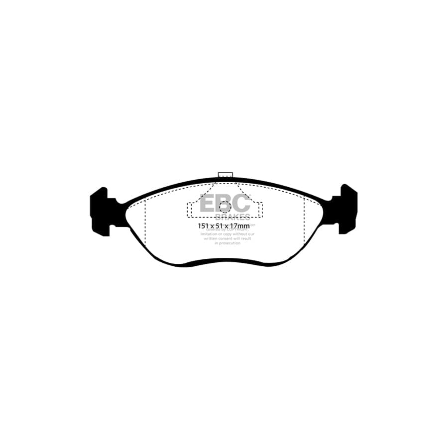 EBC PDKF2152 Volvo Ultimax Front Brake Pad & Plain Disc Kit - ATE Caliper (Inc. 440, 460, 480) 2 | Duco Car Parts UK Car Parts