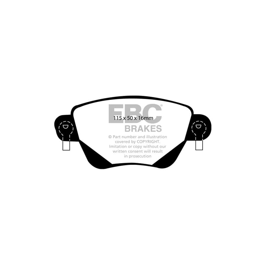 EBC PD03KR297 Ford Jaguar Yellowstuff Rear Brake Pad & Plain Disc Kit - Bosch Caliper 2 | Duco Car Parts UK Car Parts