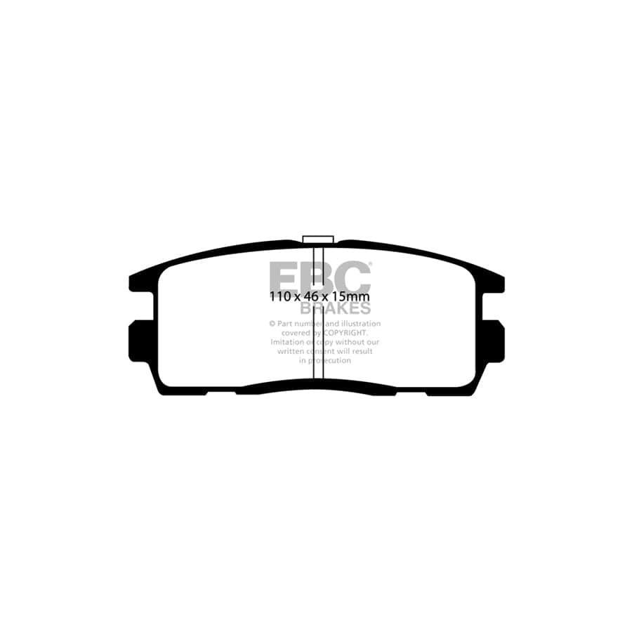 EBC PD01KR205 Chevrolet Opel Vauxhall Greenstuff Rear Brake Pad & Plain Disc Kit (Inc. Captiva & Antara) 2 | Duco Car Parts UK Car Parts