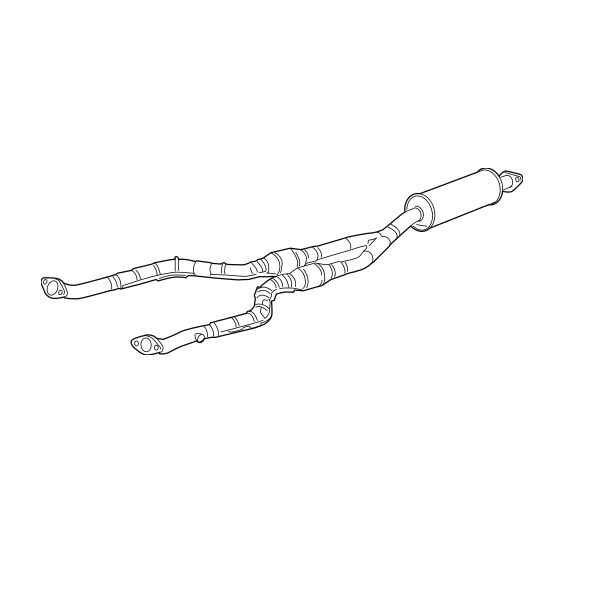 Genuine Lexus 17410-31460 GS300 Phase 3 Exhaust Front Section and Catalytic Converter