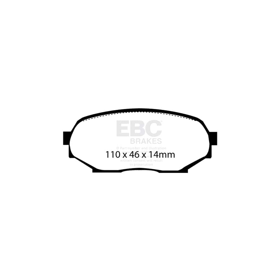 EBC PDKF1164 Mazda MX5 Mk1 Ultimax Front Brake Pad & Plain Disc Kit - Akebono Caliper 2 | Duco Car Parts UK Car Parts
