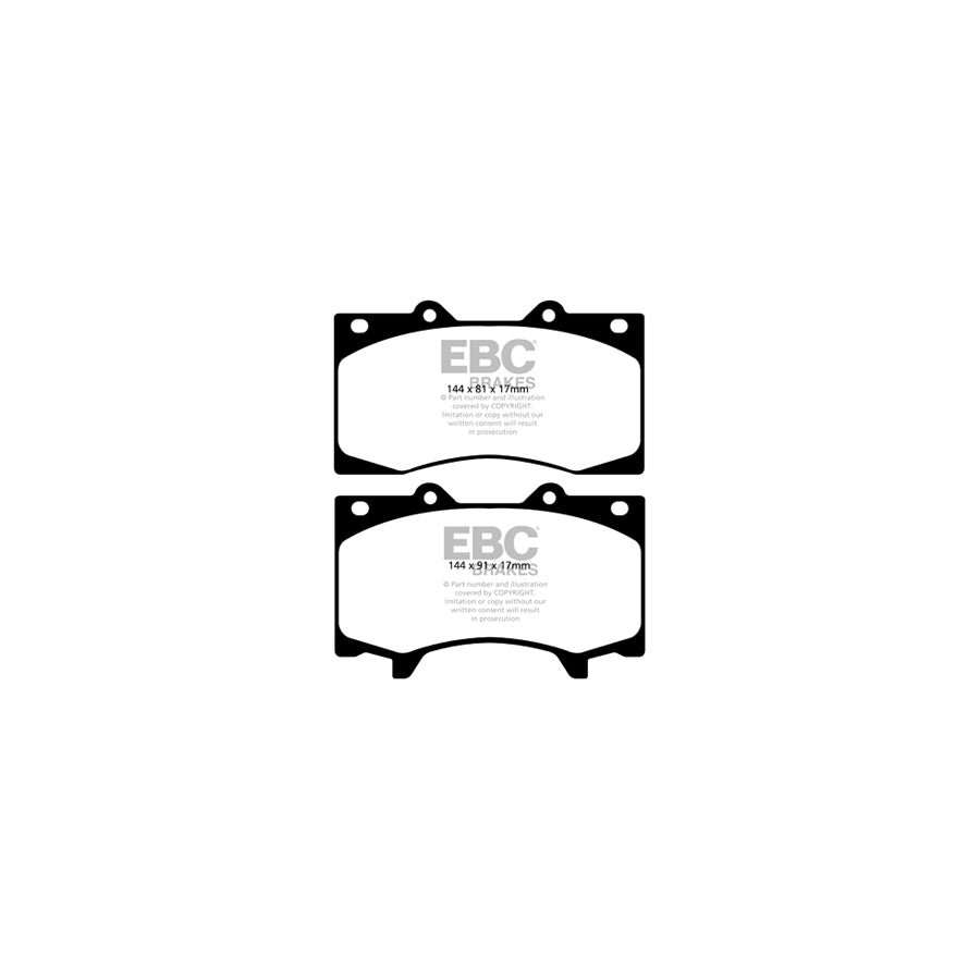 EBC PD13KF823 Nissan Patrol Yellowstuff Front Brake Pad & GD Disc Kit 2 | Duco Car Parts UK Car Parts