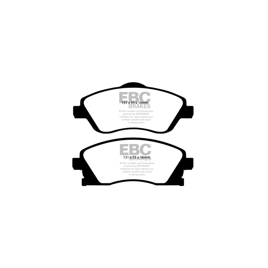 EBC PD18KF111 Vauxhall Yellowstuff Front Brake Pad & BSD Disc Kit - Girling/TRW Caliper (Inc. Corsa C & Meriva) 2 | Duco Car Parts UK Car Parts
