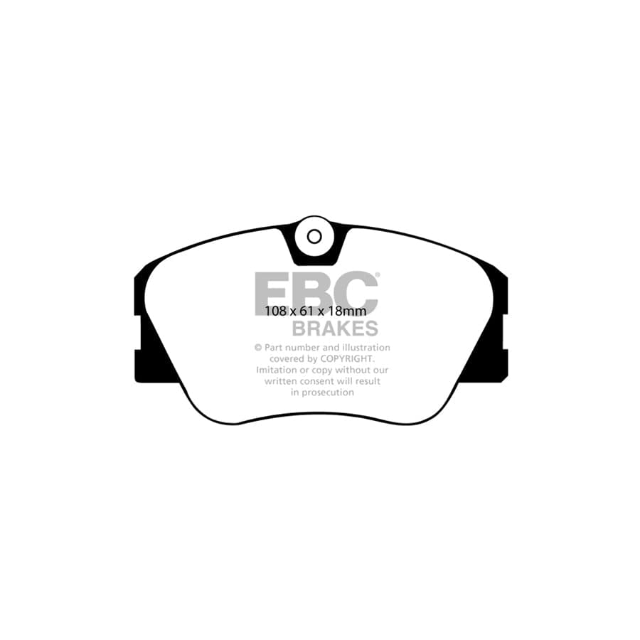 EBC PD01KF931 Mercedes-Benz W124 Greenstuff Front Brake Pad & Plain Disc Kit  - ATE Caliper 2 | Duco Car Parts UK Car Parts