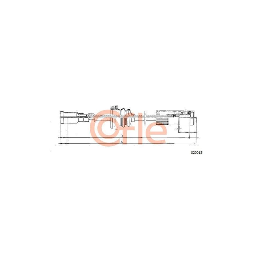 Cofle 92.S20013 Speedometer Cable