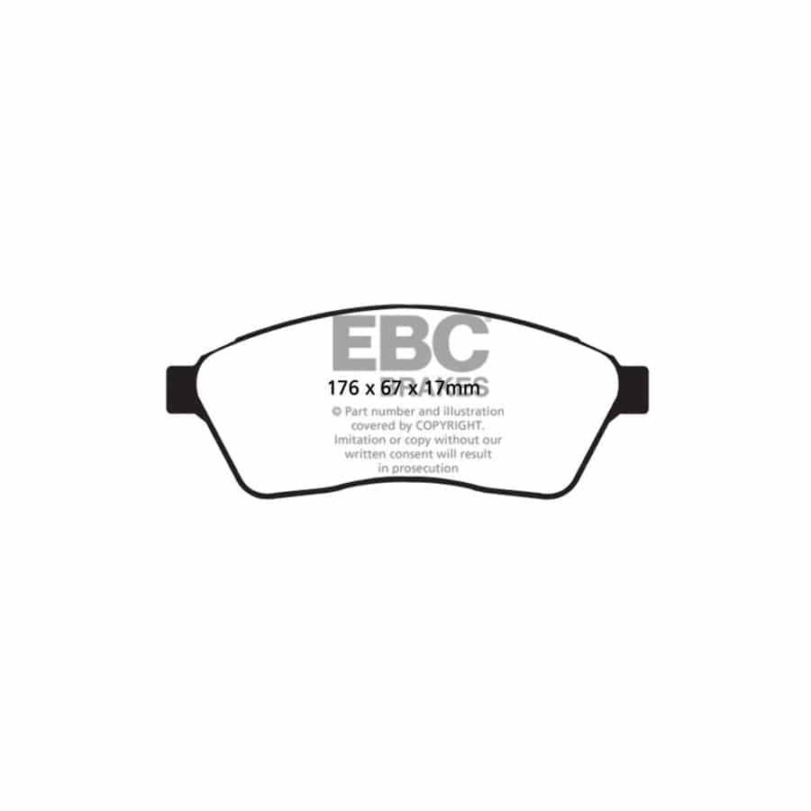 EBC PD11KF737 Cadillac Saab Greenstuff Front Brake Pad & GD Disc Kit (Inc. SRX & 9-4X) 2 | Duco Car Parts UK Car Parts
