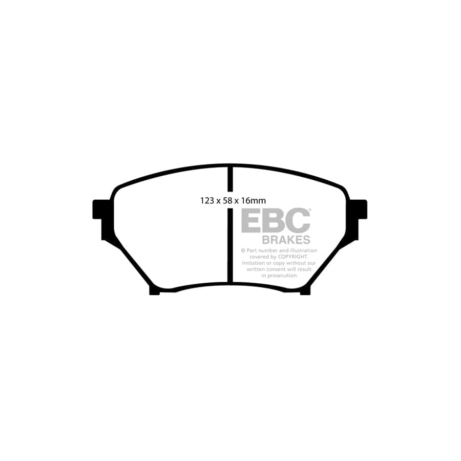 EBC PDKF1166 Mazda MX5 Mk2 Ultimax Front Brake Pad & Plain Disc Kit - Akebono Caliper 2 | Duco Car Parts UK Car Parts