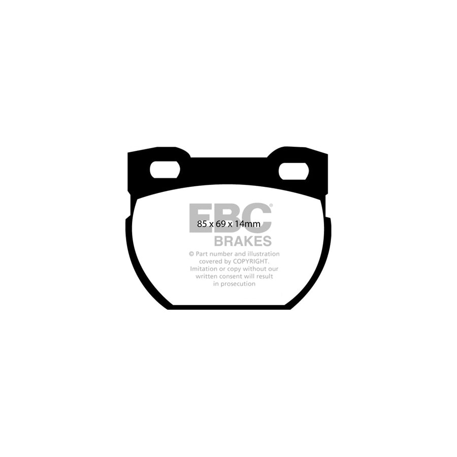 EBC PD14KR008 Land Rover Defender 110/130 Bluestuff Rear Brake Pad & GD Disc Kit - Lockheed Caliper 2 | Duco Car Parts UK Car Parts