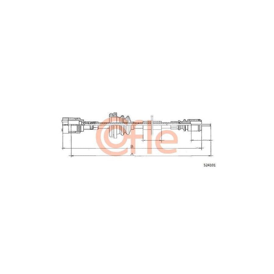 Cofle 92.S24101 Speedometer Cable For Renault Trafic