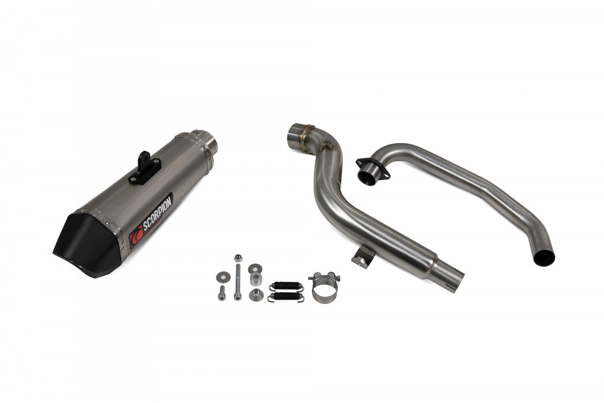 Scorpion RHA182SYSTEO Honda CB125 F Serket Taper Full System - Titanium Sleeve | Duco Car Parts UK UK
