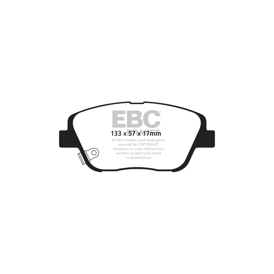 EBC PD11KF740 Kia Optima (TF) Greenstuff Front Brake Pad & GD Disc Kit 2 | Duco Car Parts UK Car Parts