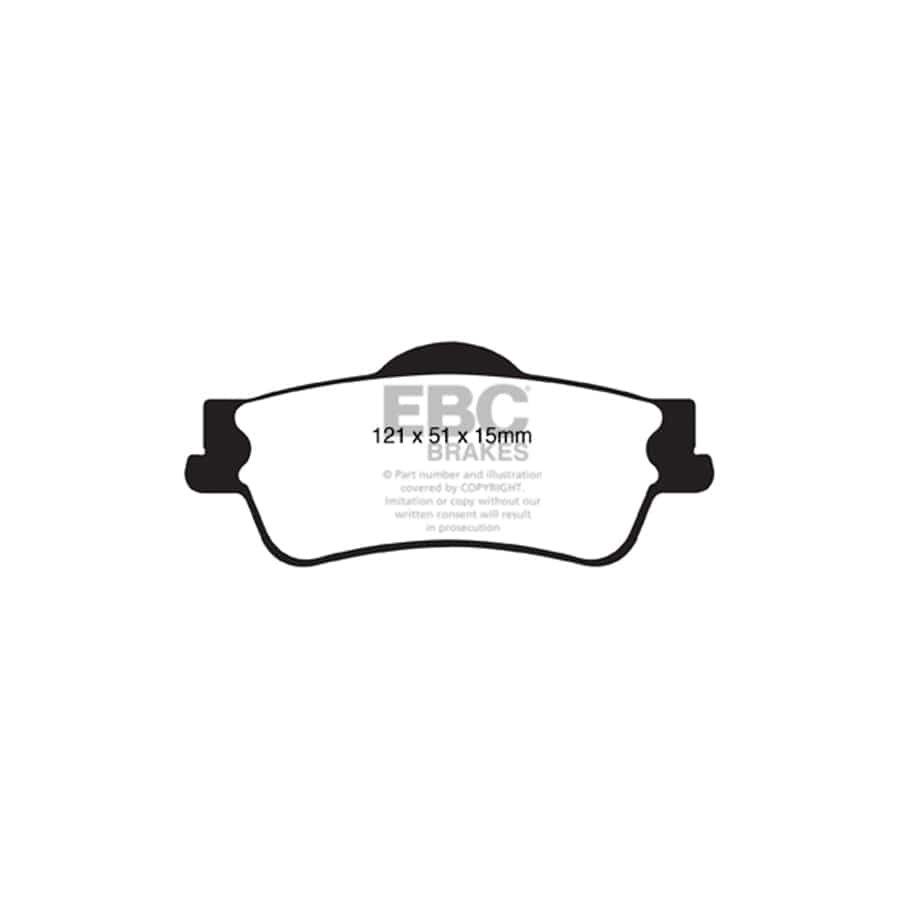 EBC PD03KR316 Holden Commodore (VE) Yellowstuff Rear Brake Pad & Plain Disc Kit 2 | Duco Car Parts UK Car Parts