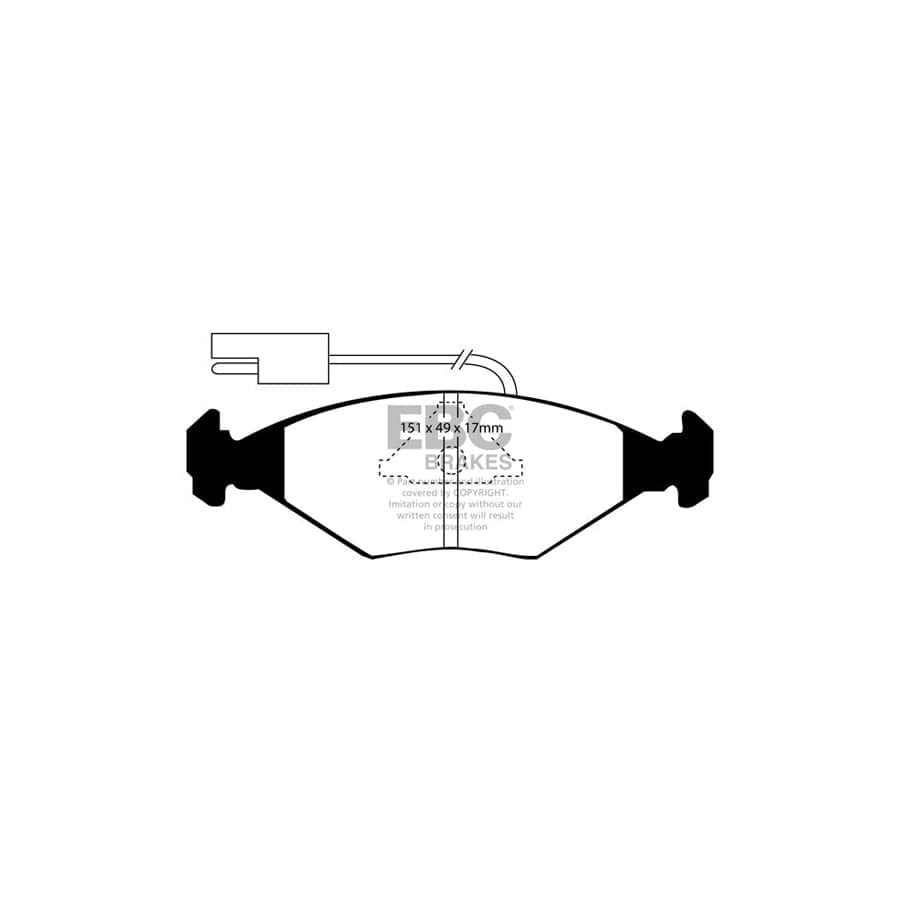 EBC PDKF666 Fiat Innocenti Ultimax Front Brake Pad & Plain Disc Kit (Inc. Citivan, Fiorino, Elba) 2 | Duco Car Parts UK Car Parts
