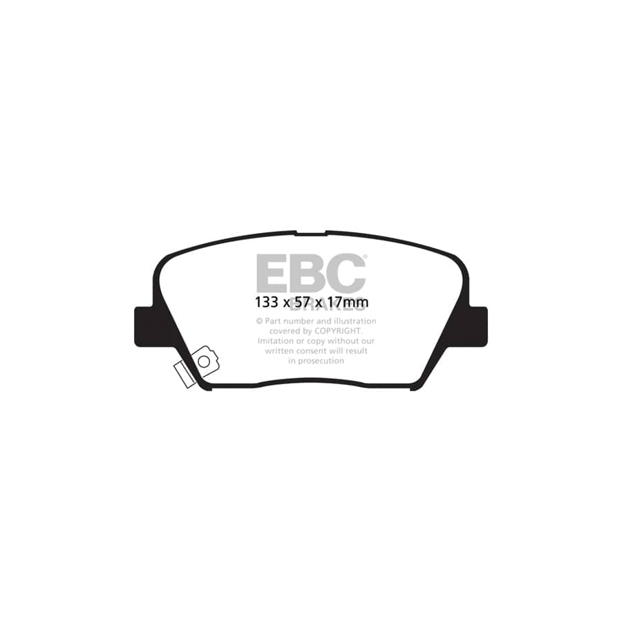 EBC PD11KF739 Hyundai Nexo Greenstuff Front Brake Pad & GD Disc Kit 2 | Duco Car Parts UK Car Parts