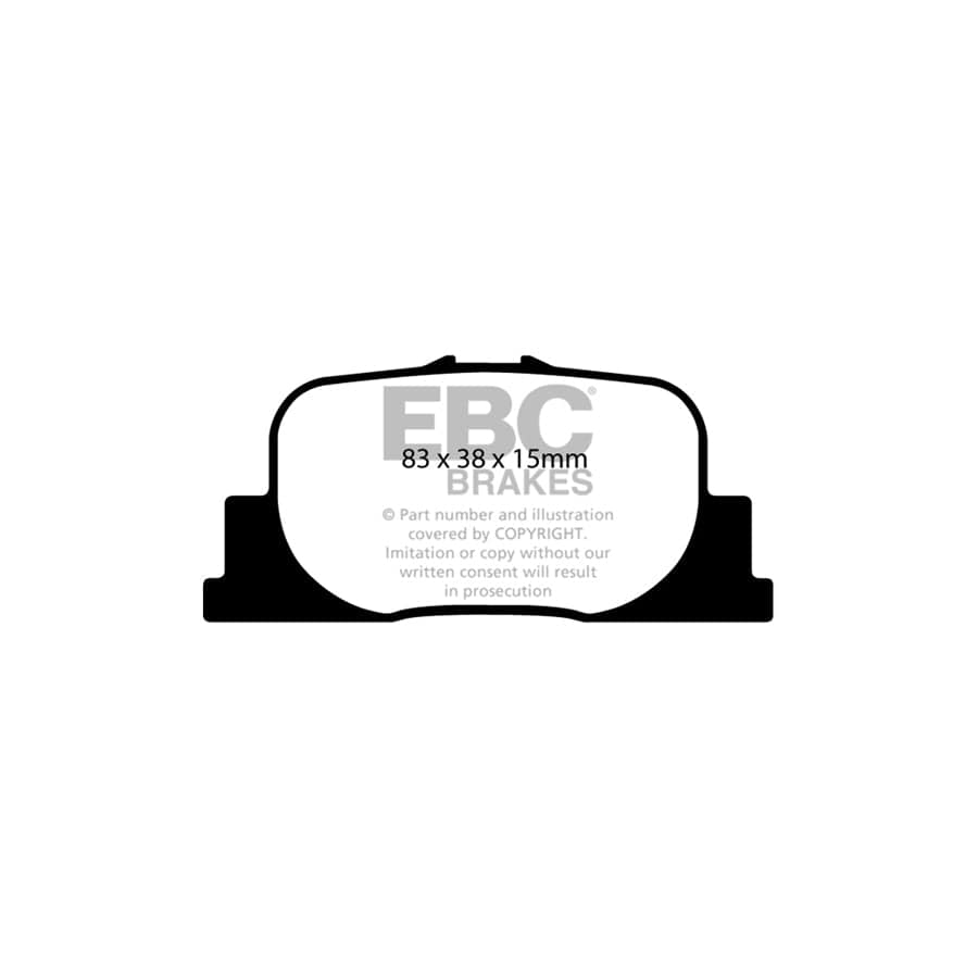 EBC PD01KR759 Toyota Prius Greenstuff Rear Brake Pad & Plain Disc Kit 2 | Duco Car Parts UK Car Parts