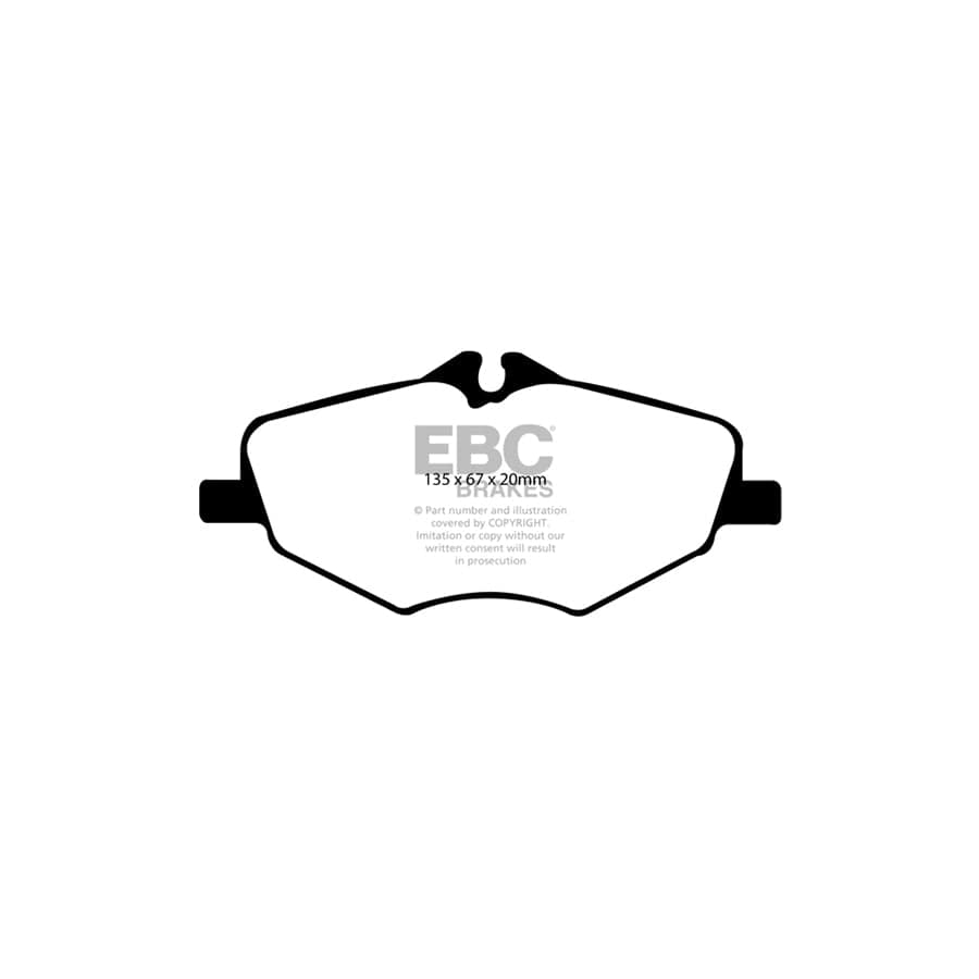 EBC PD01KF935 Mercedes-Benz W/T211 Greenstuff Front Brake Pad & Plain Disc Kit  - ATE Caliper 2 | Duco Car Parts UK Car Parts