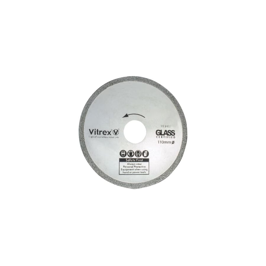 Vitrex VIT103417 Glass Diamond Blade 110mm | Duco Car Parts UK
