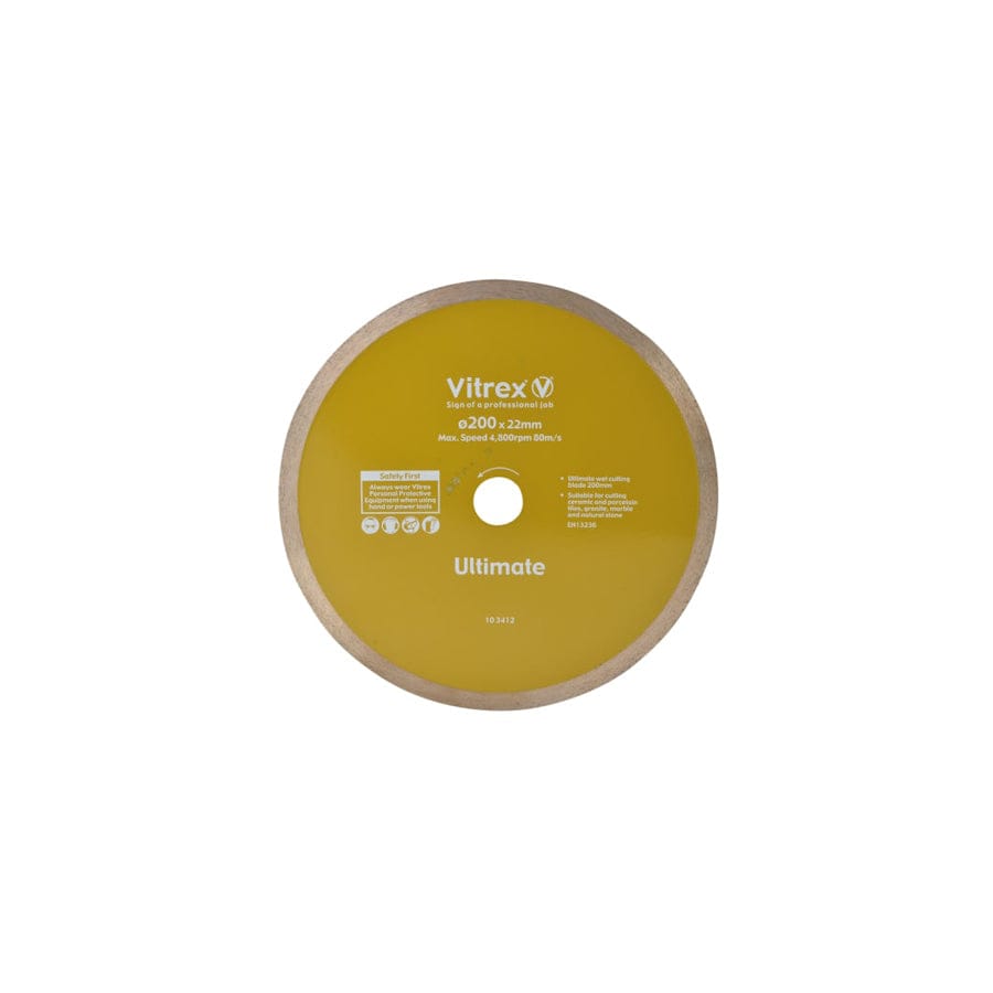 Vitrex VIT103412 Ultimate Diamond Blade 200mm | Duco Car Parts UK