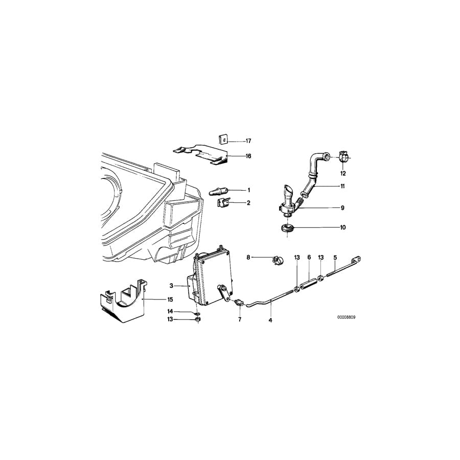 Genuine BMW 64111368449 E23 Outside Temperature Sensor (Inc. 735i, 732i & 733i) | Duco Car Parts UK Car Parts