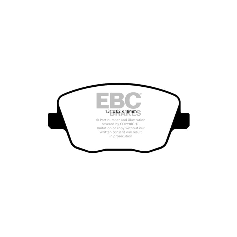 EBC PD11KF431 Skoda Fabia (6Y) Greenstuff Front Brake Pad & GD Disc Kit - Girling/TRW Caliper 2 | Duco Car Parts UK Car Parts