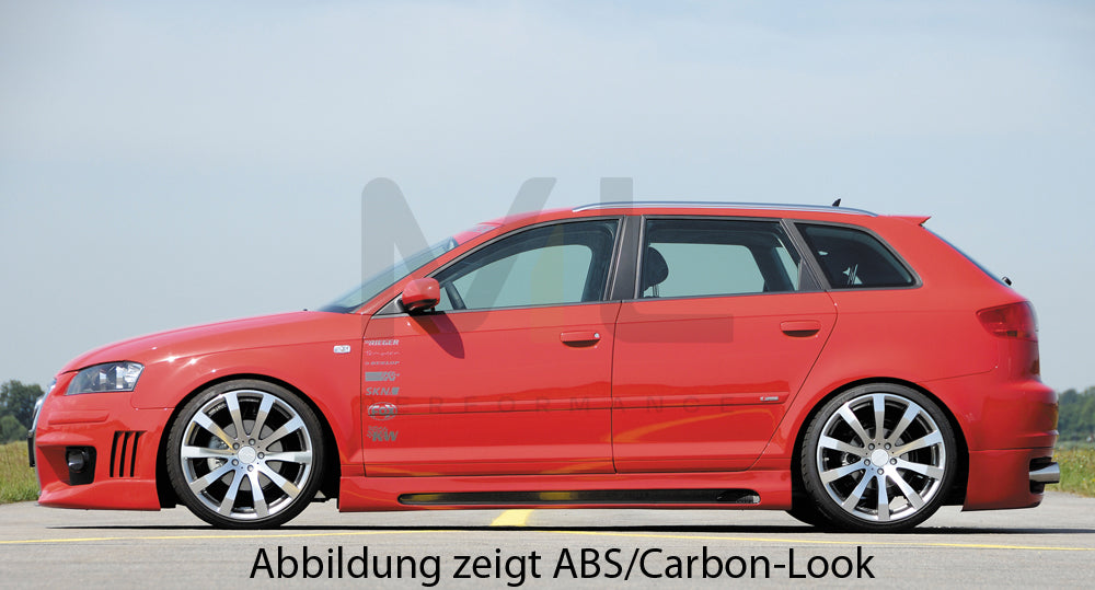 Rieger 00056740 Audi 8P A3 Side Skirt 5 | Duco Car Parts UK Car Parts