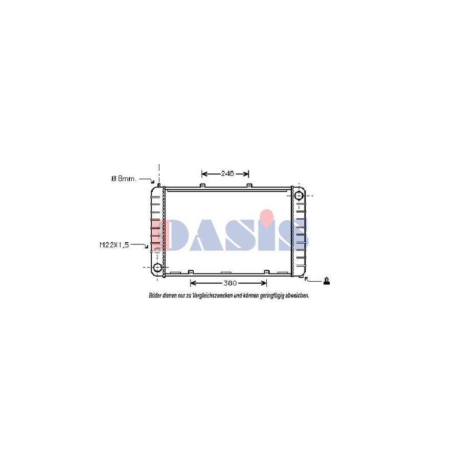 AKS Dasis 171010N Engine Radiator For Porsche 928 Coupe | Duco Car Parts UK