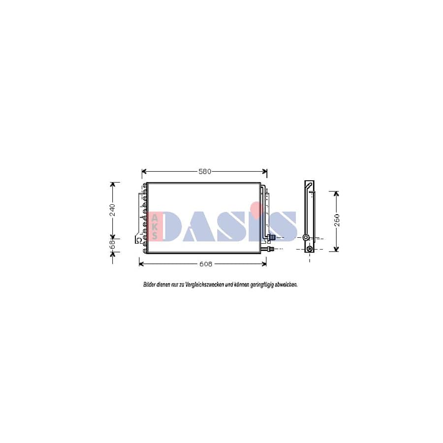 AKS Dasis 172002N Air Conditioning Condenser | Duco Car Parts UK