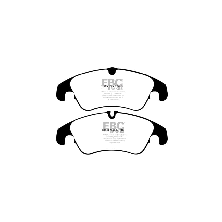EBC PDKF150 Audi B8 Ultimax Front Brake Pad & Plain Disc Kit - TRW Caliper (Inc. A4 & A5) 2 | Duco Car Parts UK Car Parts