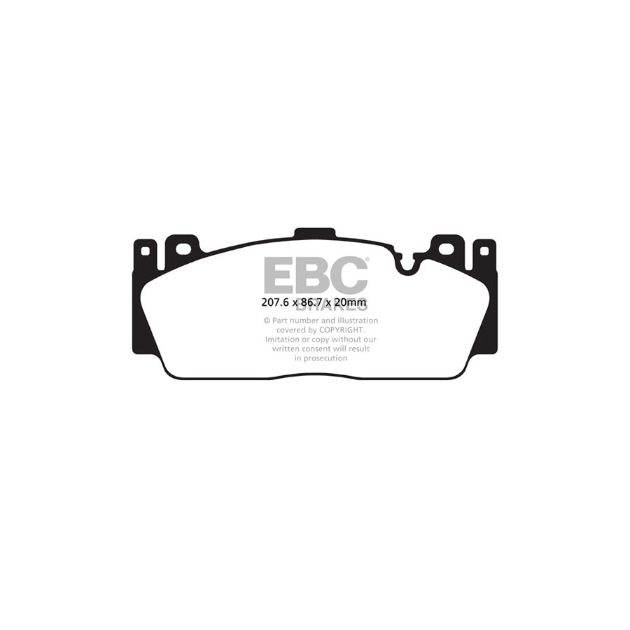 EBC DP82148RP1 BMW RP-1 Full Race Front Brake Pads - Brembo/TRW Caliper 2 | Duco Car Parts UK Car Parts