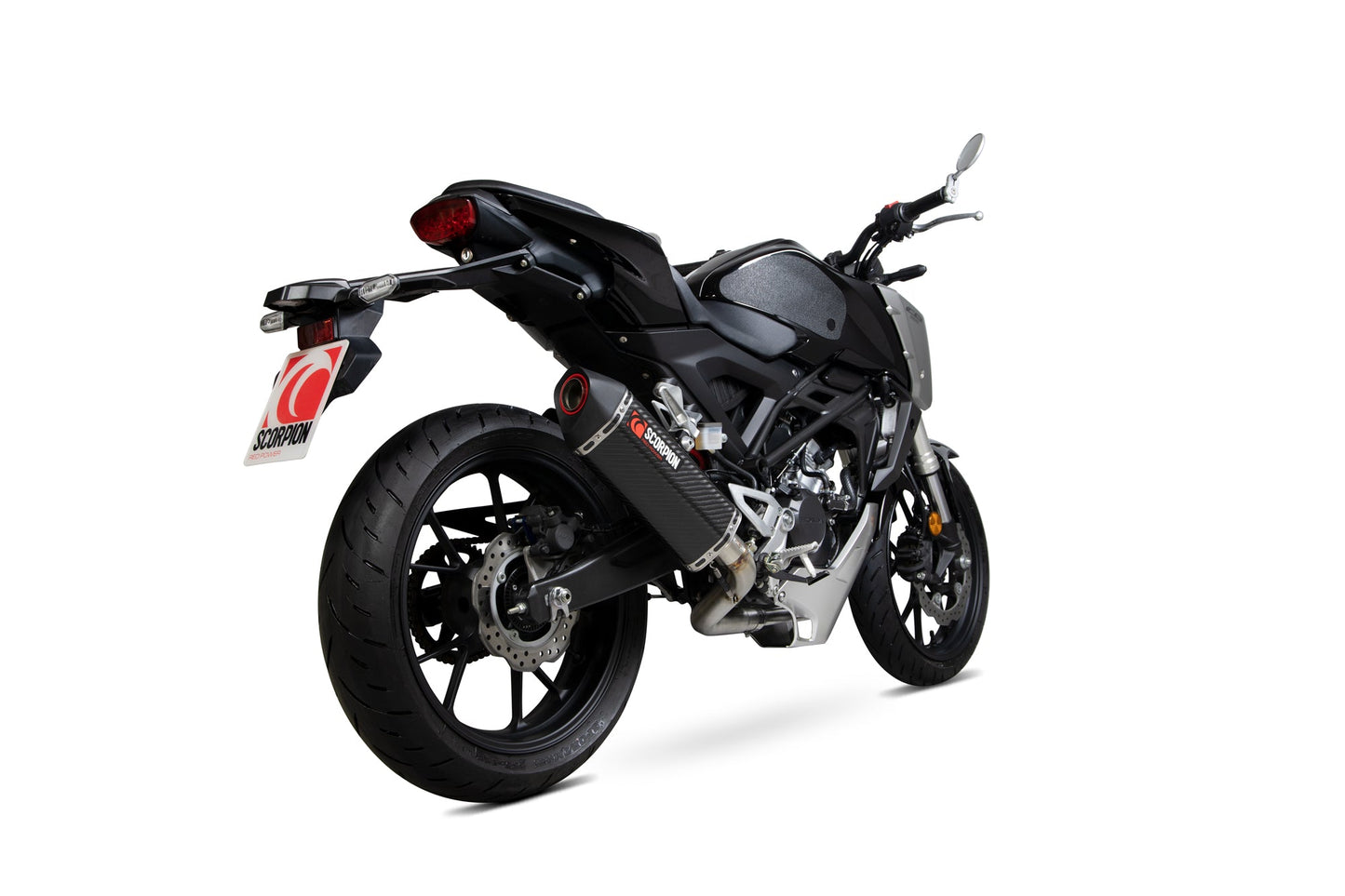 Scorpion RHA183SYSCEO Honda CB125 R Serket Parallel Full System - Carbon Fibre Sleeve | Duco Car Parts UK UK