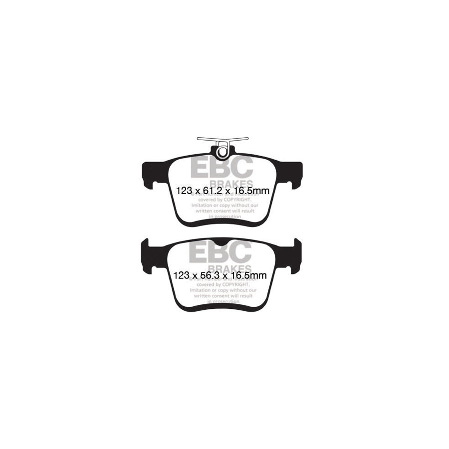 EBC DP82153RP1 VW RP-1 Full Race Rear Brake Pads - ATE Caliper (Inc. Arteon & Golf Mk7) 2 | Duco Car Parts UK Car Parts