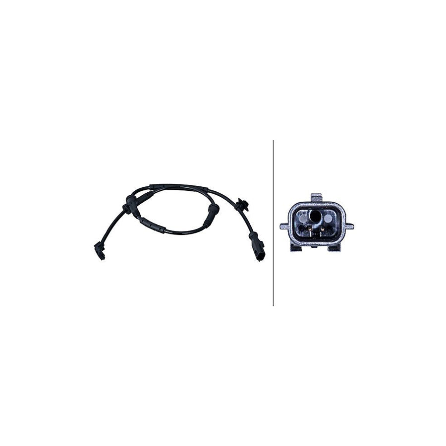 Hella 6PU 358 216-241 Abs Sensor Suitable For Mercedes-Benz Citan