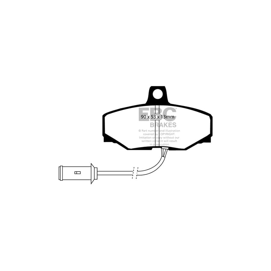 EBC PDKR291 Daimler Jaguar Ultimax Rear Brake Pad & Plain Disc Kit - Girling/TRW Caliper (Inc. Sovereign & XJ6) 2 | Duco Car Parts UK Car Parts