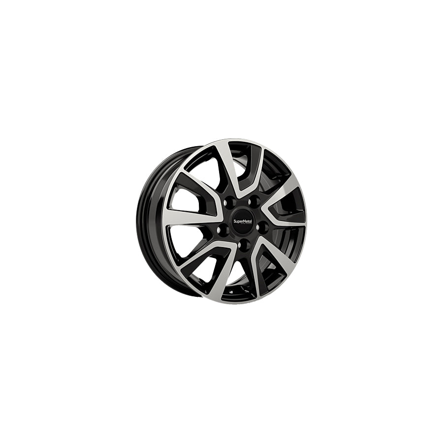 SuperMetal Vault 6x15 ET68 44033 Black Glossy Polished Wheel | Duco Car Parts UK Car Parts