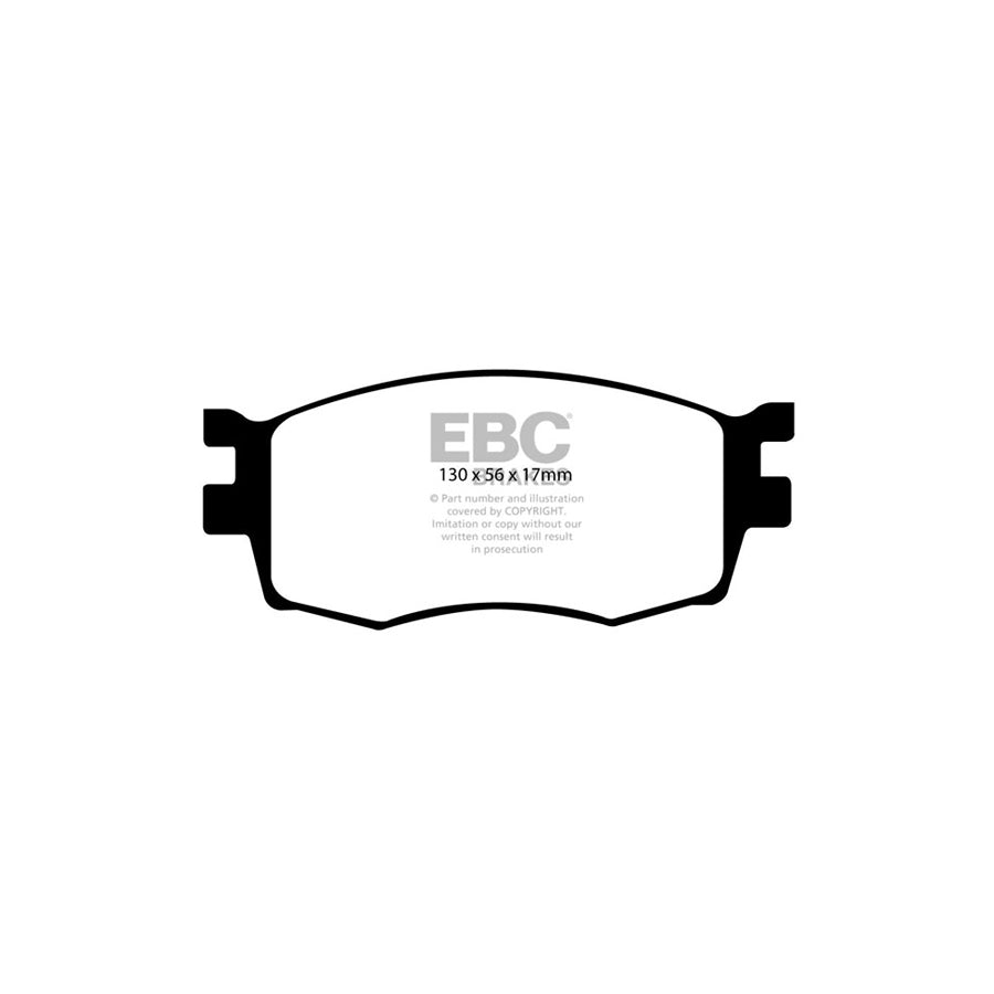 EBC DP21768 Hyundai Kia Greenstuff Front Brake Pads (Inc. Accent, i-20, Rio) 2 | Duco Car Parts UK Car Parts