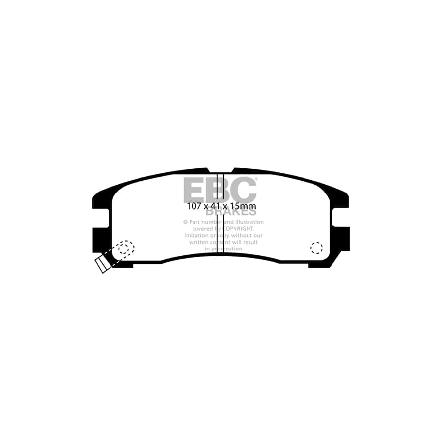 EBC PD01KR224 Chrysler Sebring Greenstuff Rear Brake Pad & Plain Disc Kit 2 | Duco Car Parts UK Car Parts
