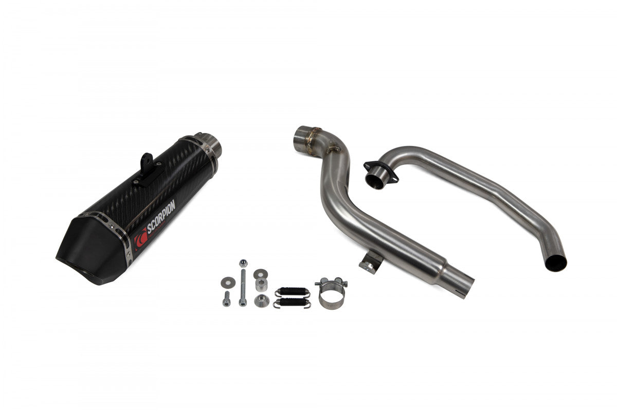Scorpion RHA182SYSCEO Honda CB125 F Serket Taper Full System - Carbon Fibre Sleeve | Duco Car Parts UK UK