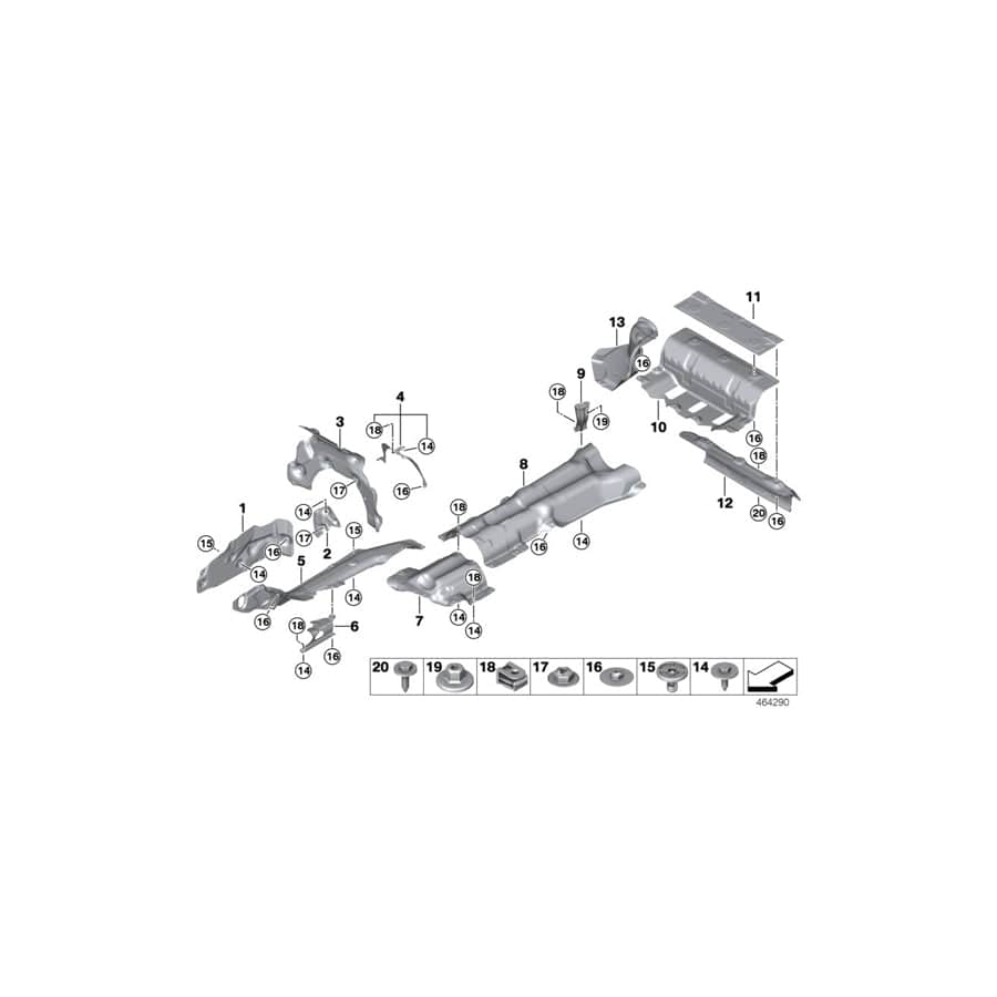 Genuine BMW 51487340218 G12 Fuel Tank Heat Insulation (Inc. 740eX, 740Le & 740LeX) | Duco Car Parts UK Car Parts