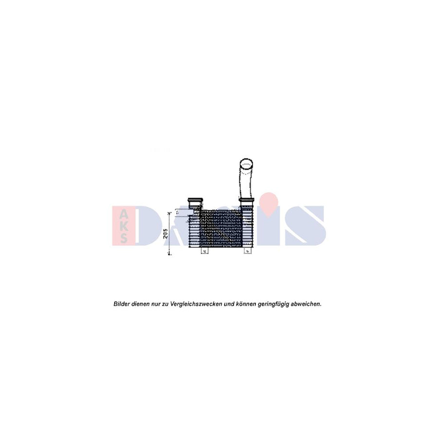 AKS Dasis 517005N Intercooler For Ssangyong Rexton / Rexton II (Gab) | Duco Car Parts UK