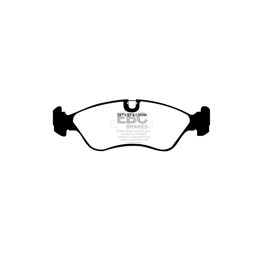 EBC PD14KF1043 Vauxhall Astra F Bluestuff Front Brake Pad & GD Disc Kit - ATE Caliper 2 | Duco Car Parts UK Car Parts