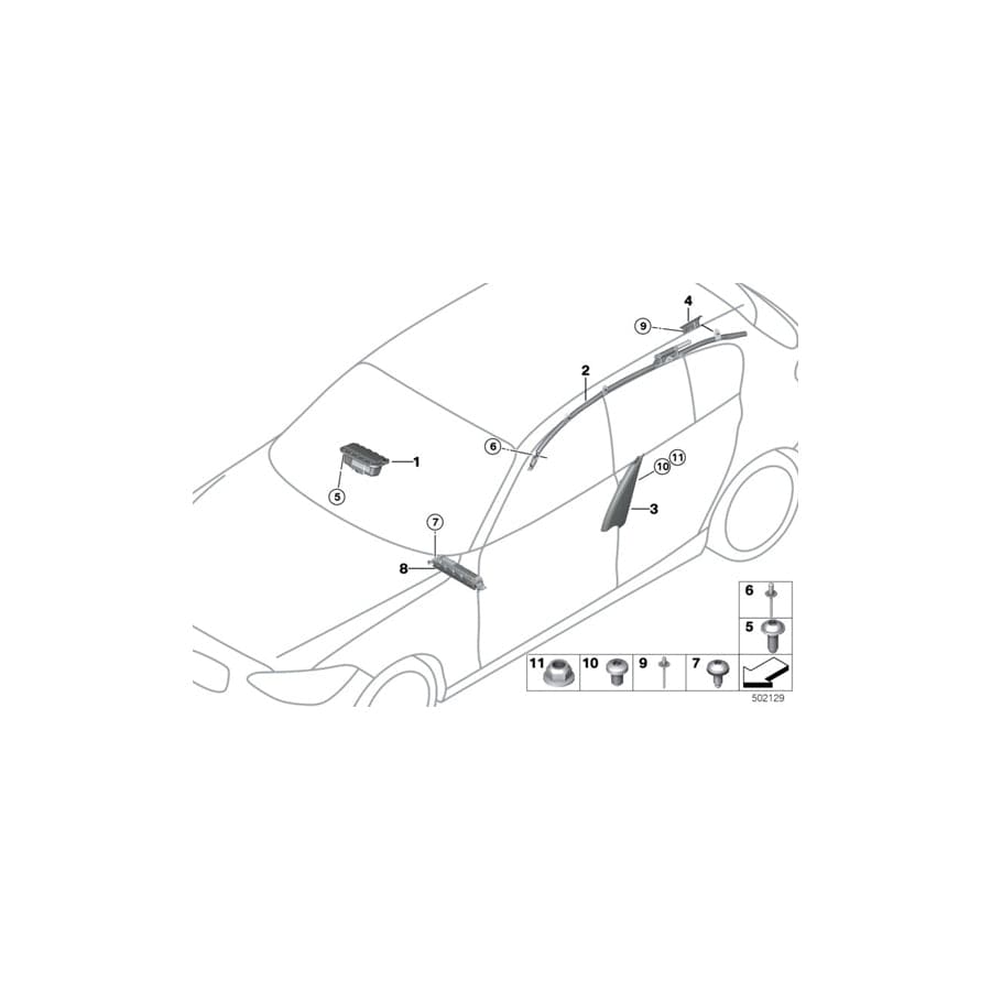 Genuine BMW 72127340136 F33 F33 Side Airbag, Front Right Seat OYSTER 71 (Inc. 425d, 435i & 435iX) | Duco Car Parts UK Car Parts