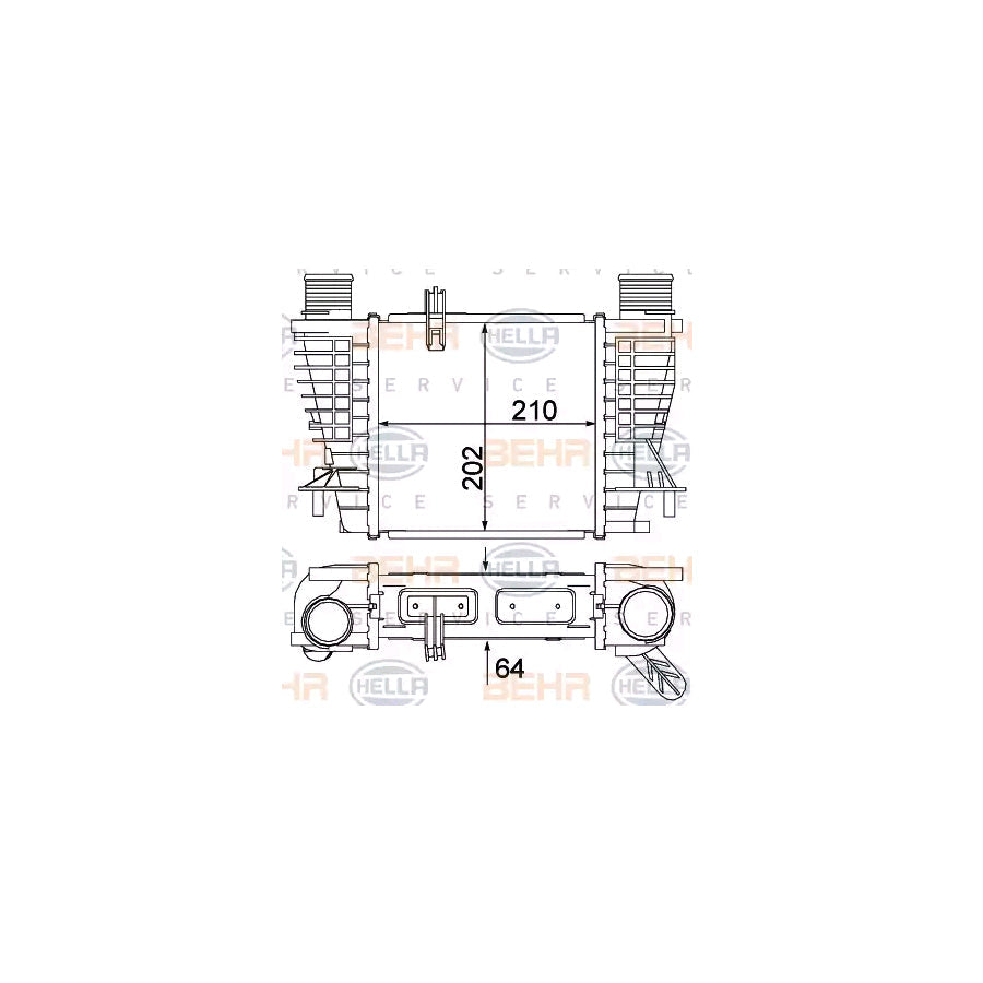 Hella 8ML 376 756-624 Intercooler