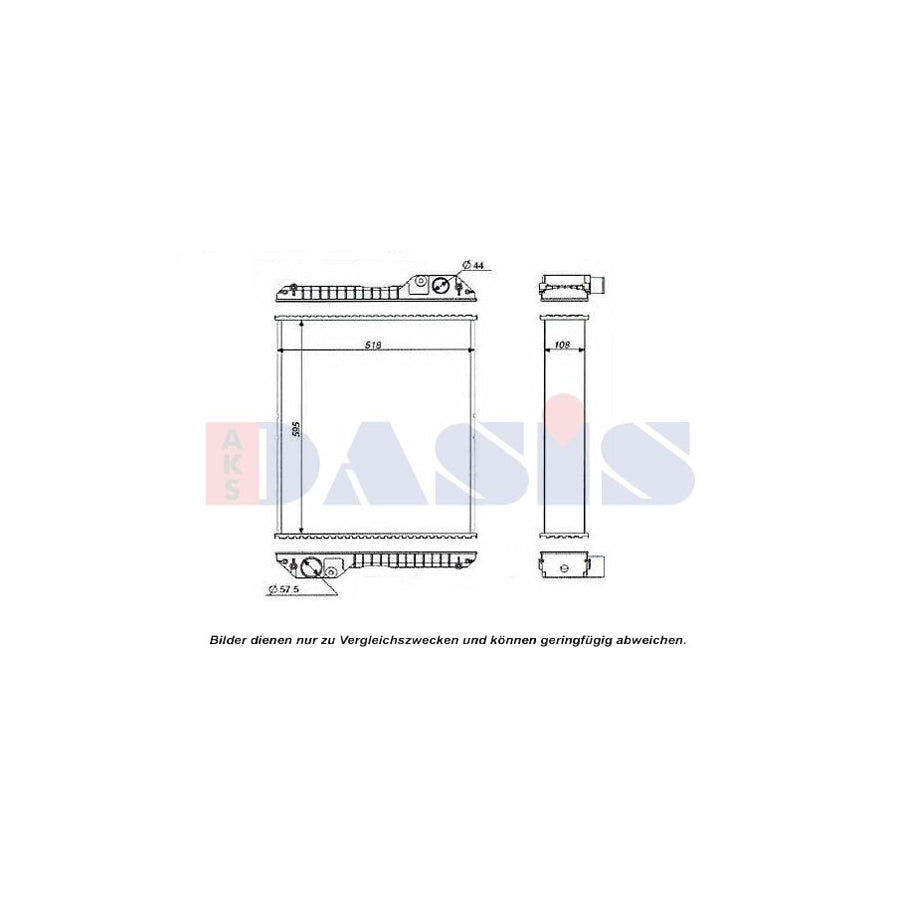 AKS Dasis 562170N Air Conditioning Condenser | Duco Car Parts UK