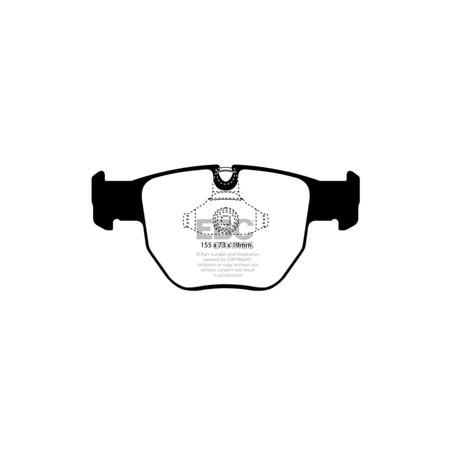 EBC PD11KF444 Land Rover Range Rover Greenstuff Front Brake Pad & GD Disc Kit - ATE Caliper 2 | Duco Car Parts UK Car Parts