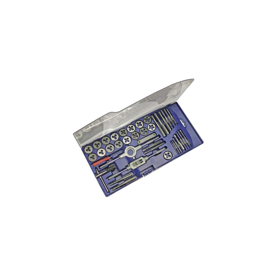 Faithfull FAITAPDSET39 Metric Tap & Die Set of 39 Carbon Steel | Duco Car Parts UK