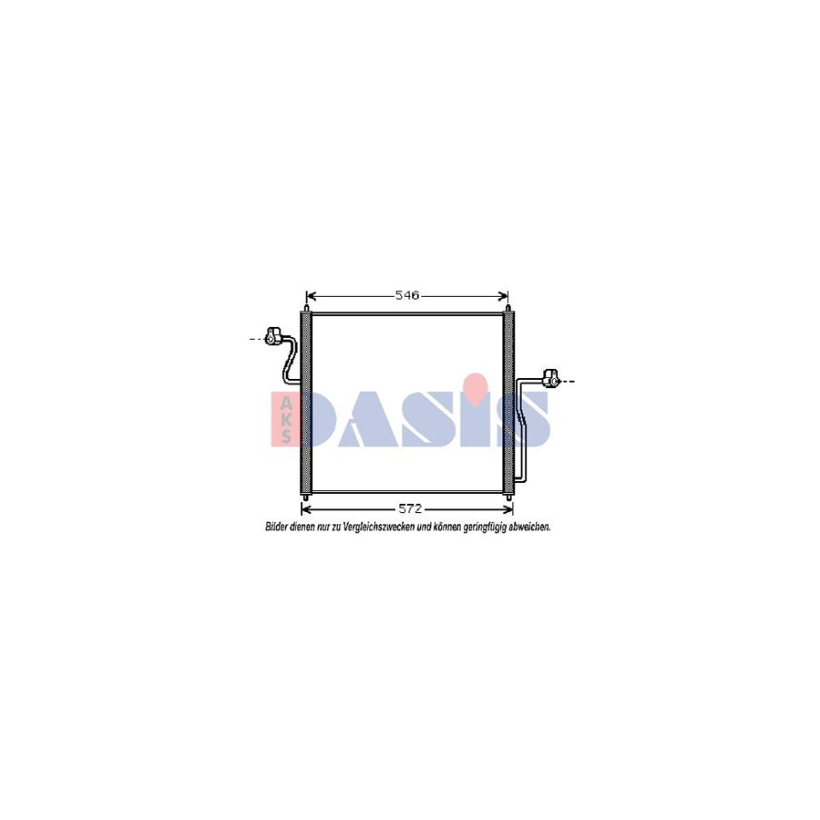 AKS Dasis 092035N Air Conditioning Condenser | Duco Car Parts UK