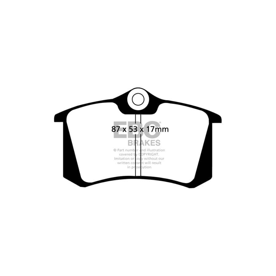 EBC PDKR060 Audi Skoda VW Ultimax Rear Brake Pad & Plain Disc Kit - Girling/TRW Caliper (Inc. A3, Octavia, Golf Mk4) 2 | Duco Car Parts UK Car Parts