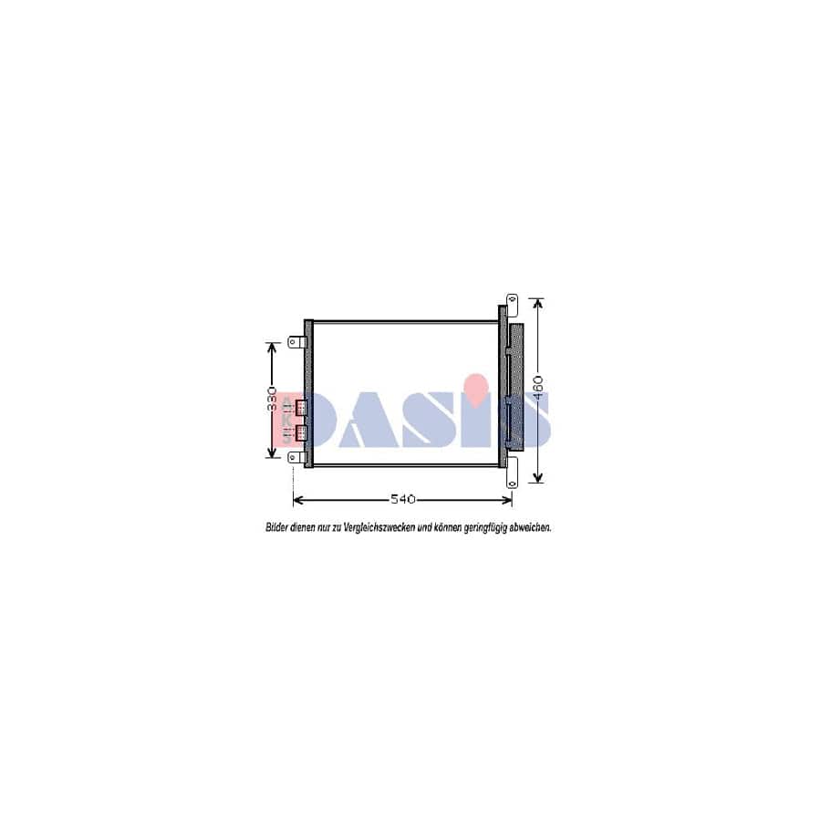 AKS Dasis 022003N Air Conditioning Condenser For Alfa Romeo 166 (936) | Duco Car Parts UK