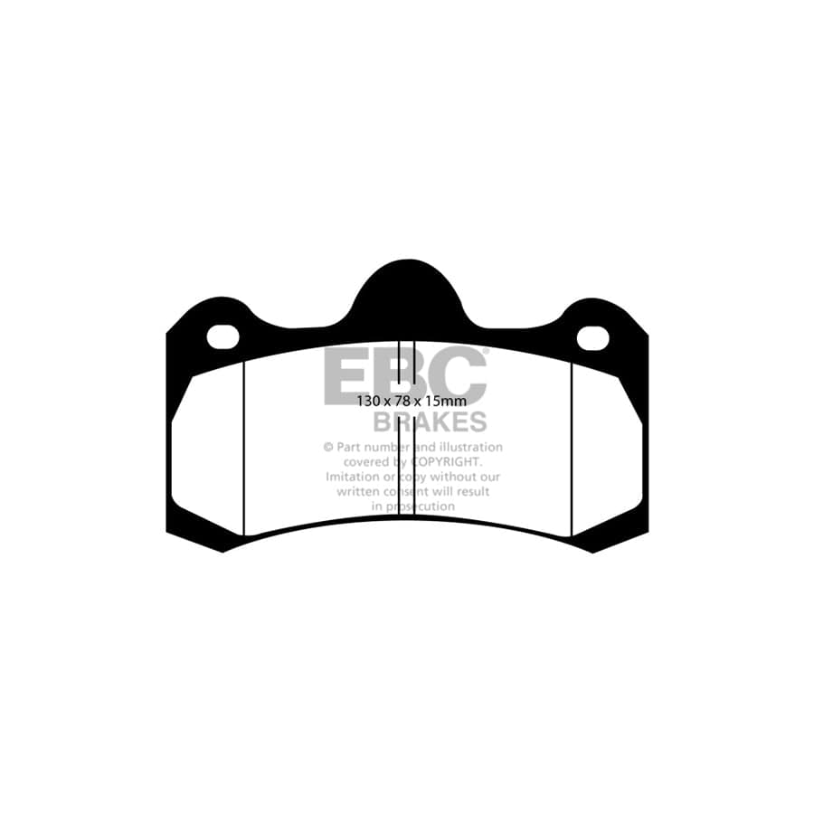 EBC PD03KR745 Holden HSV Vauxhall Yellowstuff Rear Brake Pad & Plain Disc Kit - AP Caliper (Inc. E & VXR8) 2 | Duco Car Parts UK Car Parts